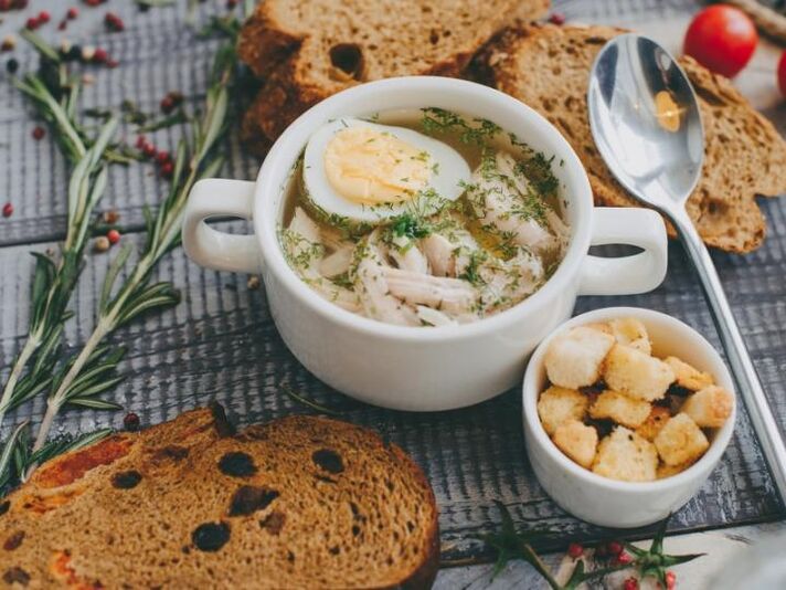 pileća juha s jajima za proteinsku dijetu